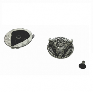 Leer-Applicatie-zilver-Buffalo